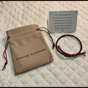 🆕 David Yurman Burgundy Cord Bracelet
